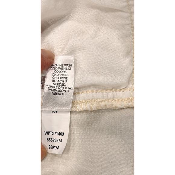 J Jill Denim Jeans Women Size 18T Cream/Off White Modern Slim Boot Cut Stretch - Picture 8 of 8